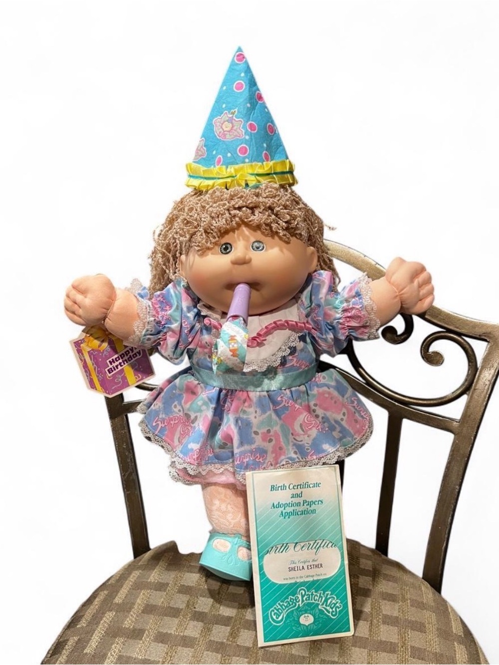 Vintage 1990 Birthday Party Canbage Patch Kids Doll